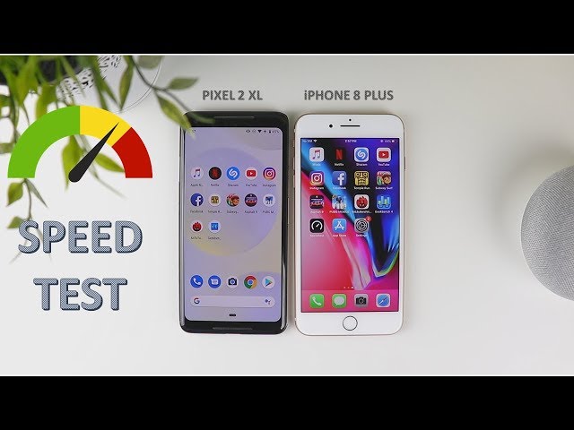 Google Pixel 2 XL vs iPhone 8 Plus - Speed Test