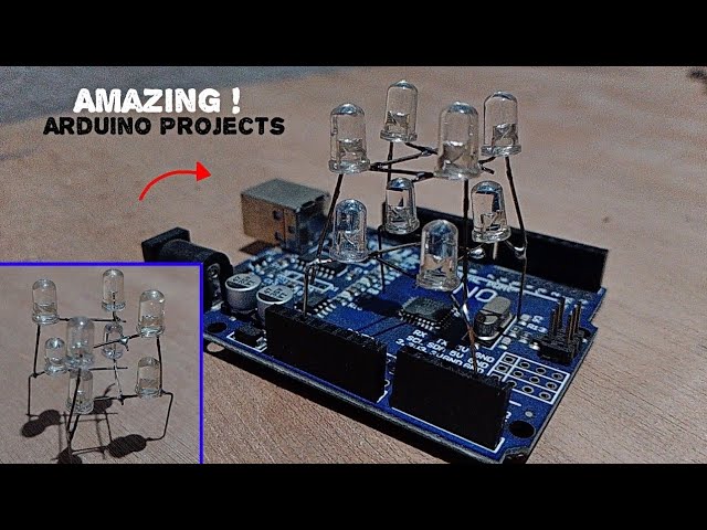 Amazing ! Arduino Uno Projects | Led Cube 2×2×2 | Simple Arduino Projects