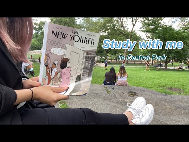 [Study with me] 뉴욕 센트럴파크에서 같이 공부해요📚✏️