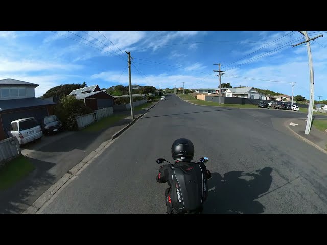 Insta360 on Motorbike: Buying eggs from Bloem Farm, Dunedin