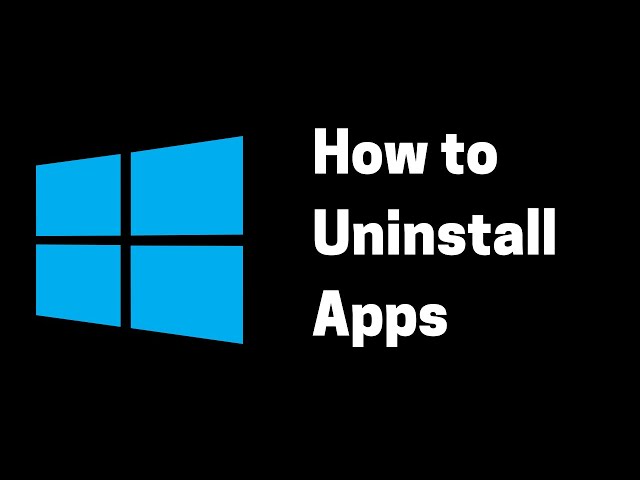 How to uninstall apps on windows 11