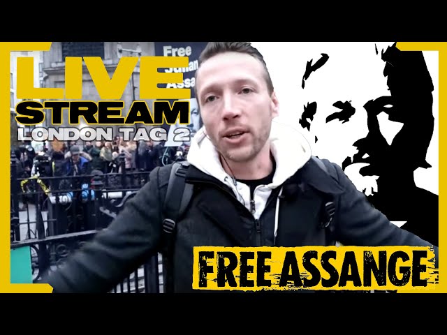 [live!] Prozess Tag 2 #FreeAssange  Kilez More LIVE in London!