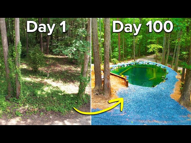 I built a Natural Swimming Pool | Full Construction Process
