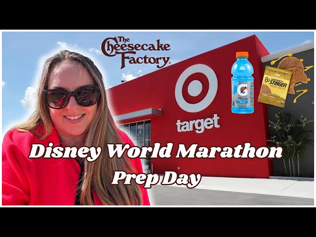 Disney World Marathon 2024 Prep Day | Fuel Shopping, CARB LOADING & Race Gear
