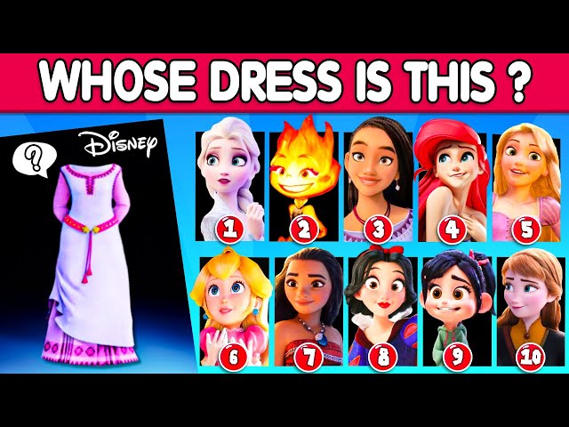 Guess the Characters by their DRESS | Wish 2023 Disney Movie