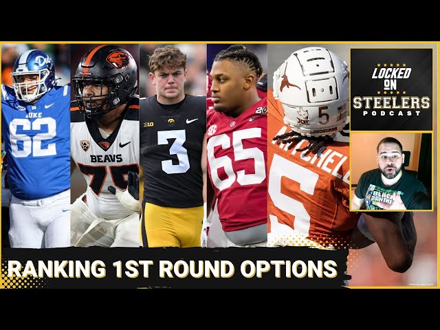 Steelers 1st Round Targets Ranked | Even Worst Case Scenario Gives Great Options | Mock Draft Monday