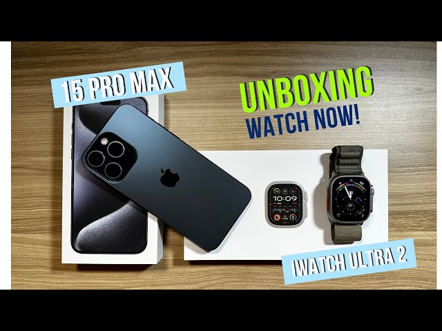 15 Pro Max Titanium Blue and iWatch Ultra 2 - Aesthetic First Look