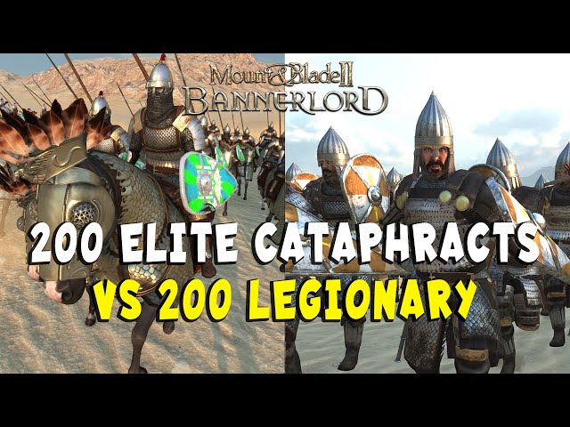 200 Elite Cataphracts vs. 200 Legionary in Bannerlord