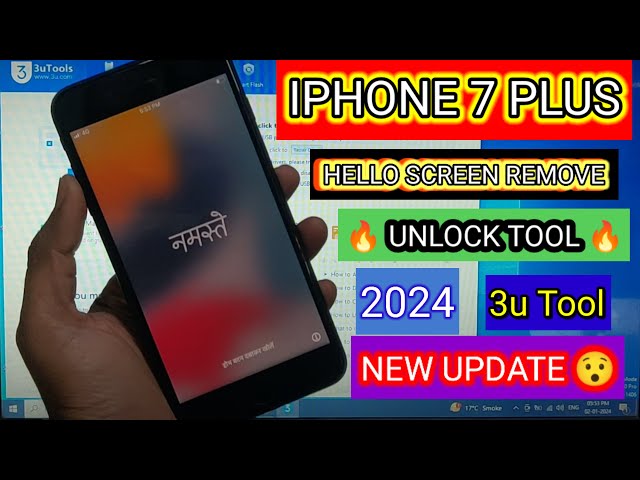 IPHONE 7 PLUS ICLOUD BYPASS || IPHONE HELLO SCREEN REMOVE ||