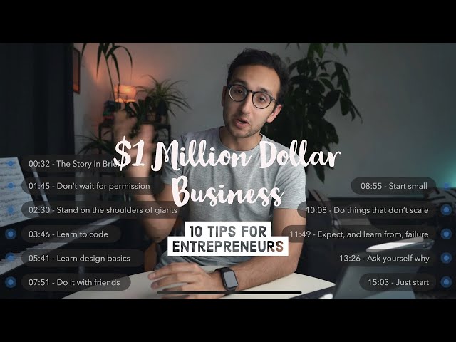 How I Built a Million Dollar Business in Medical School - 10 Tips for Entrepreneurs