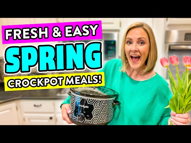 Put these tasty Spring Crockpot Recipes on your menu ASAP! 💐