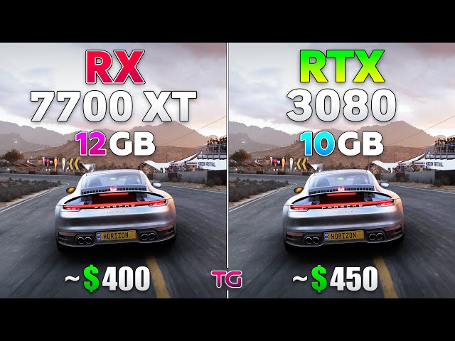 RX 7700 XT vs RTX 3080 - Test in 10 Games