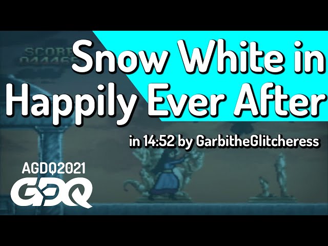 Snow White in Happily Ever After by GarbitheGlitcheress in14:52-Awesome Games Done Quick 2021 Online