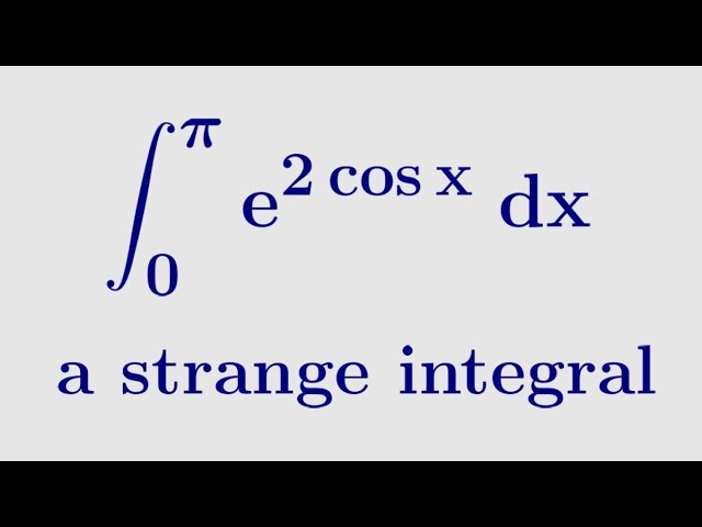 A surprisingly interesting integral