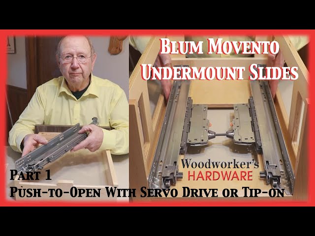 Installing Blum Movento Undermount Drawer Slides and Adding a Push-to-Open Feature