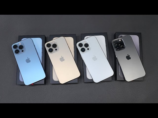 iPhone 13 Pro ALL Colors: Sierra Blue, Gold, Graphite & Silver Unboxing!