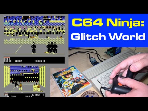 Glitch World In Commodore 64 Ninja