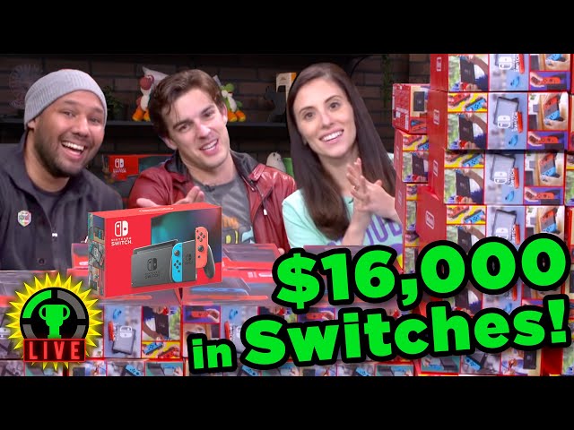 I Give $16,000 of Nintendo Switches to St. Jude! (St. Jude Charity Livestream)