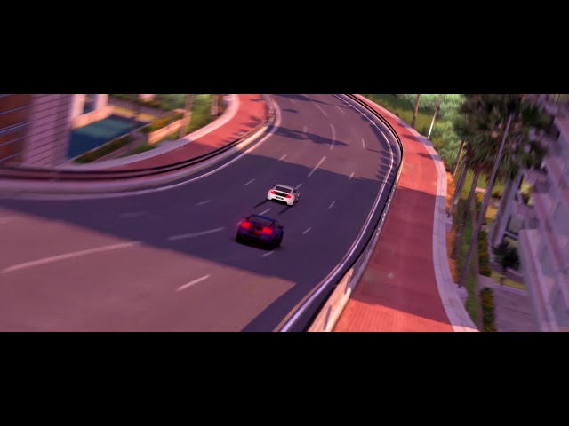 The race around the world. Mustang VS TM Canyon Car (TrackMania 2 movie)