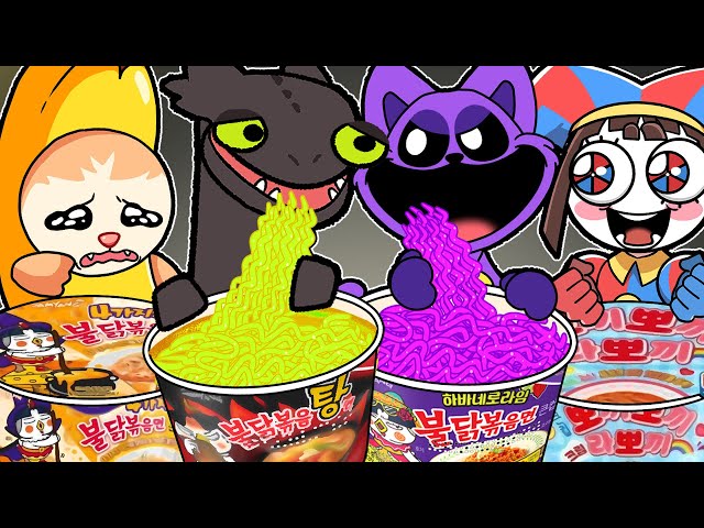 Poppy Playtime 3 CATNAP vs TOOTHLESS Convenience Store Mukbang COMPLETE EDITION! | ANIMATION | ASMR