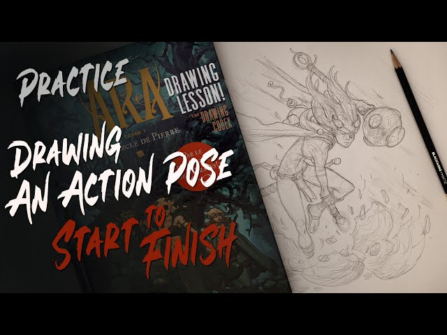 Practice Drawing An Action Pose | Demo - Anatomy - Loomis - Comics - Manga