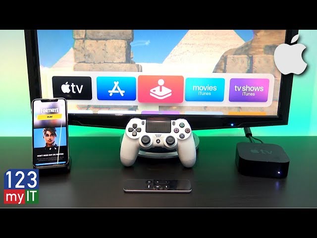 Setup DUALSHOCK 4 Controller on Apple TV, iPad or iPhone + Games