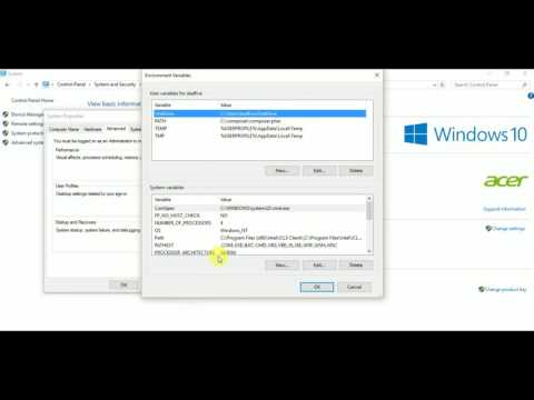 Path Environment Variable in Windows 10