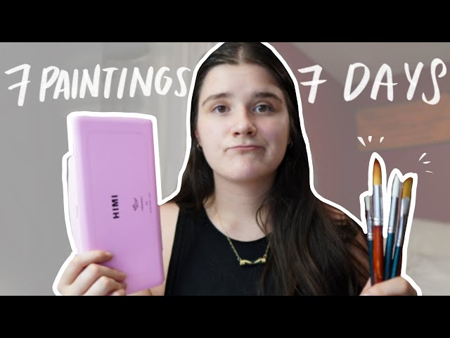 7 Paintings in 7 Days with Himi Gouache ✰ Painting Everyday for a Week + Fighting Creative Block ✰