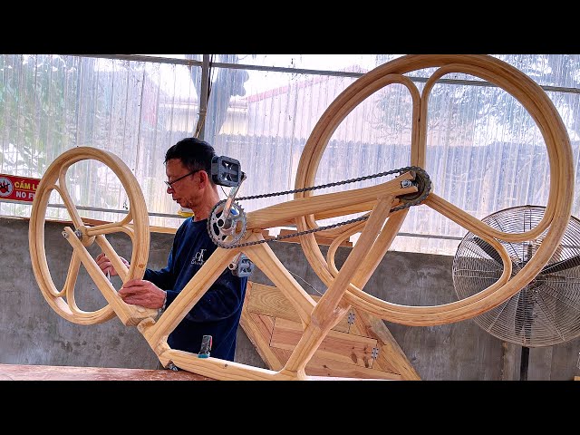 How To Make A Wooden Bike // Amazing Incredible Woodworking Project