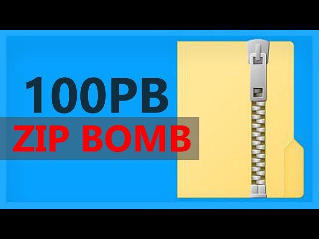 100PB Zip Bomb VS Windows PC #Shorts