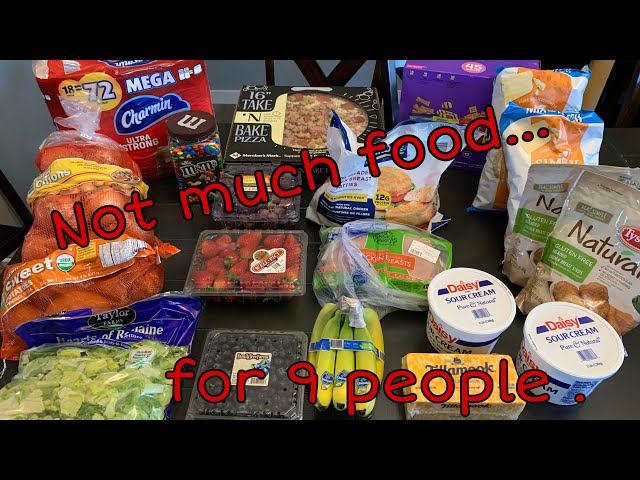 Weekly Grocery Haul For Family Of 9
