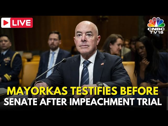 LIVE: DHS Secretary Mayorkas Appears Before Senate Hearing After Impeachment Effort Fails | IN18L
