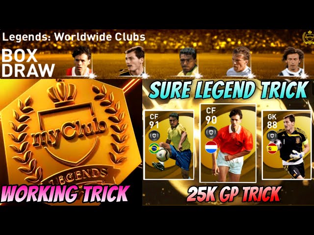 LEGENDS Black Ball Trick in LEGENDS Worldwide Clubs Box Draw || Pes 2021 Mobile