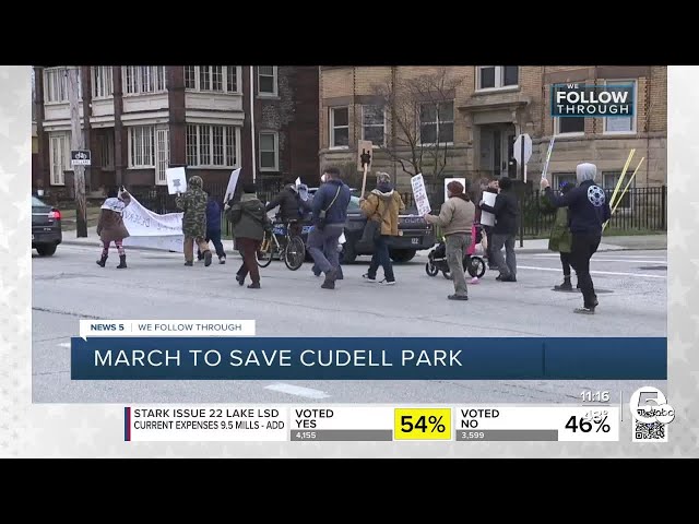 'We’re losing this park' — Protestors march in solidarity to save Cudell Park