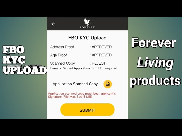 FLP KYC upload | Forever living products India