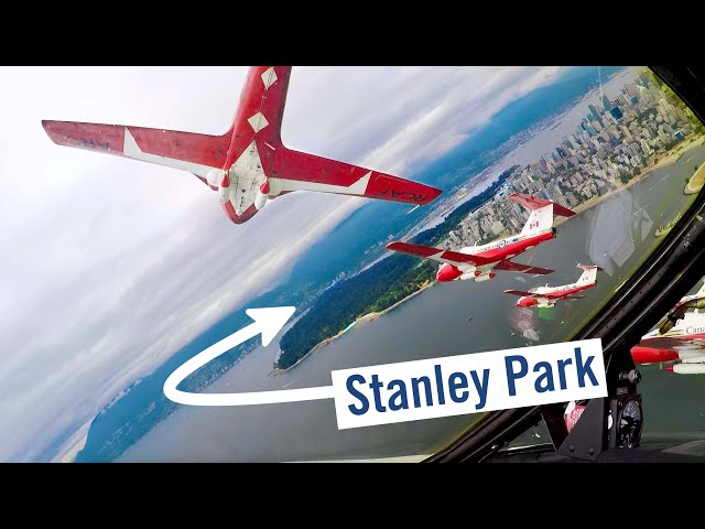 Flying with the Canadian Snowbirds over VANCOUVER!