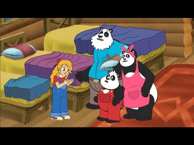 Goldilocks And The Panda Family | English Fairy Tales And Stories