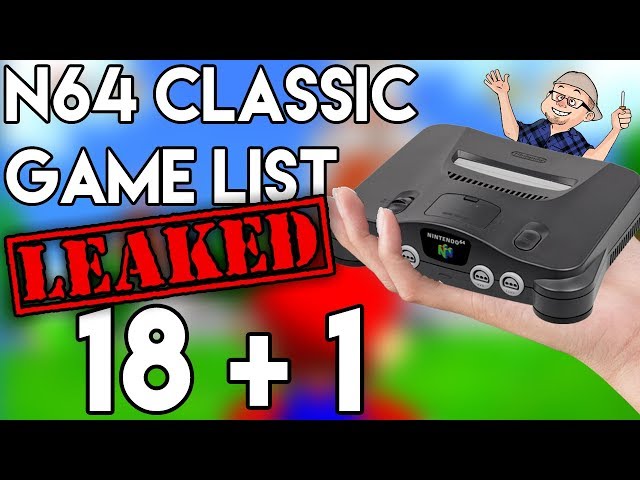 LEAKED list of games on N64 Classic Edition - Nintendo 64 - RIGGS