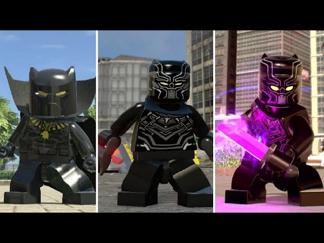 Evolution of Black Panther in LEGO Marvel Videogames