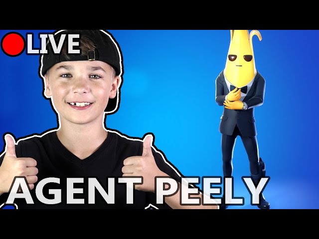 PLAYING AS AGENT PEELY in FORTNITE (Live Stream)