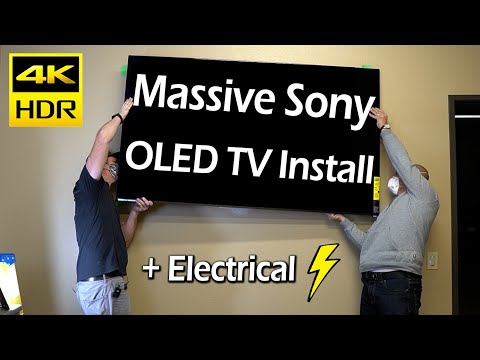 Massive Double Sony A9G OLED TV Install