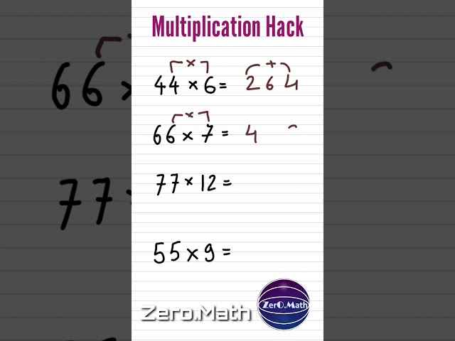 multiplication trick #multiplication #maths  #shorts #vedicmaths #mathtricks #youtubeshorts