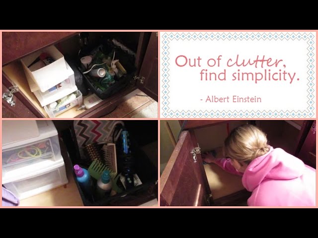 Declutter Challenge -  Bathroom cabinet