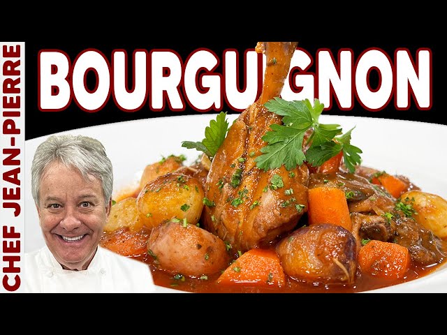 How to Make Chicken Bourguignon | Chef Jean-Pierre