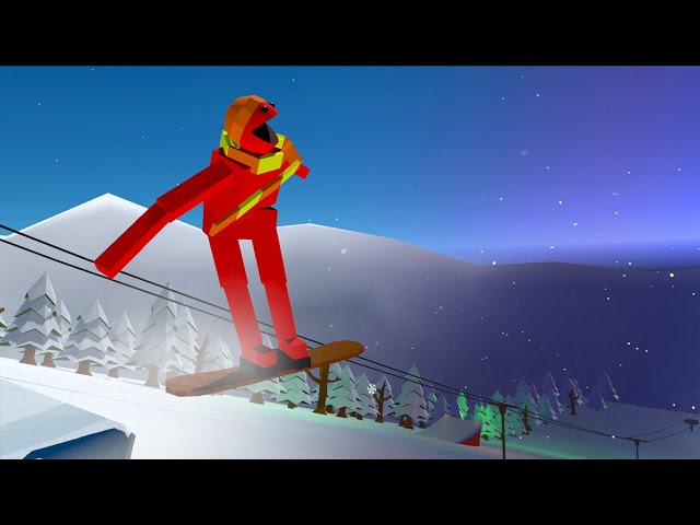 AI Tries Snowboarding (and falls a lot)