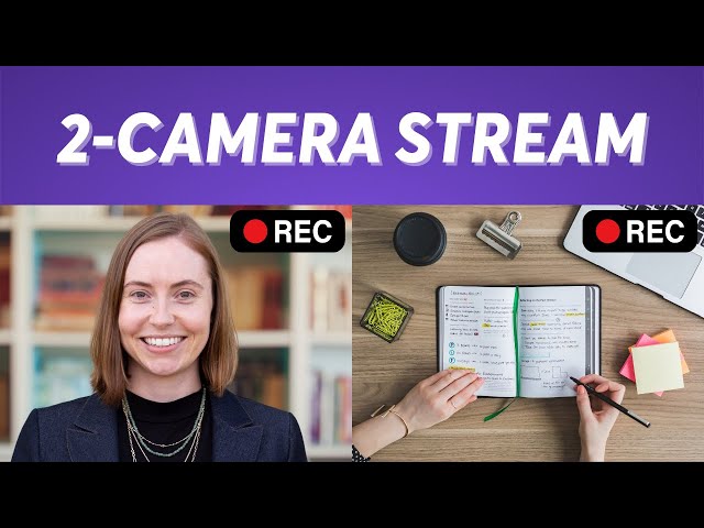How to livestream with TWO CAMERA ANGLES!