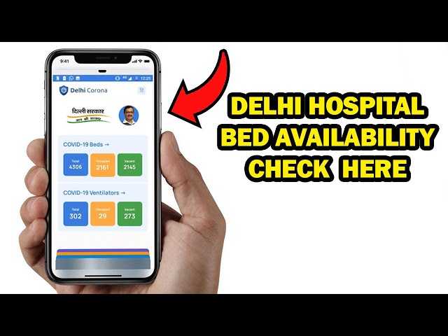 Delhi Corona App : Bed and Ventilator Availability check