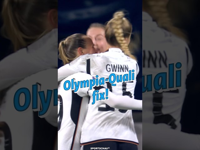 DFB-Frauen feiern Olympia-Quali | Sportschau #shorts