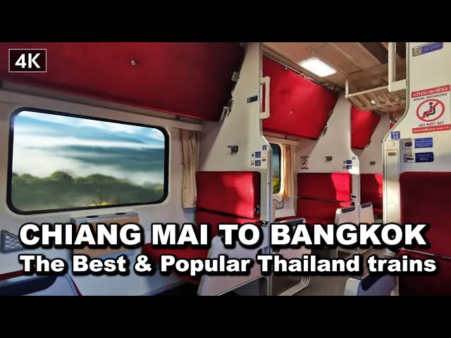 【🇹🇭 4K】Trying Thailand Overnight Sleeper Train | Chiang Mai To Bangkok 14 Hour