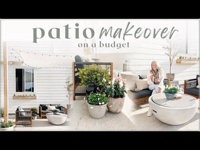 EXTREME PATIO MAKEOVER ✨ patio decorating ideas // outdoor patio transformation // DIY + on a budget